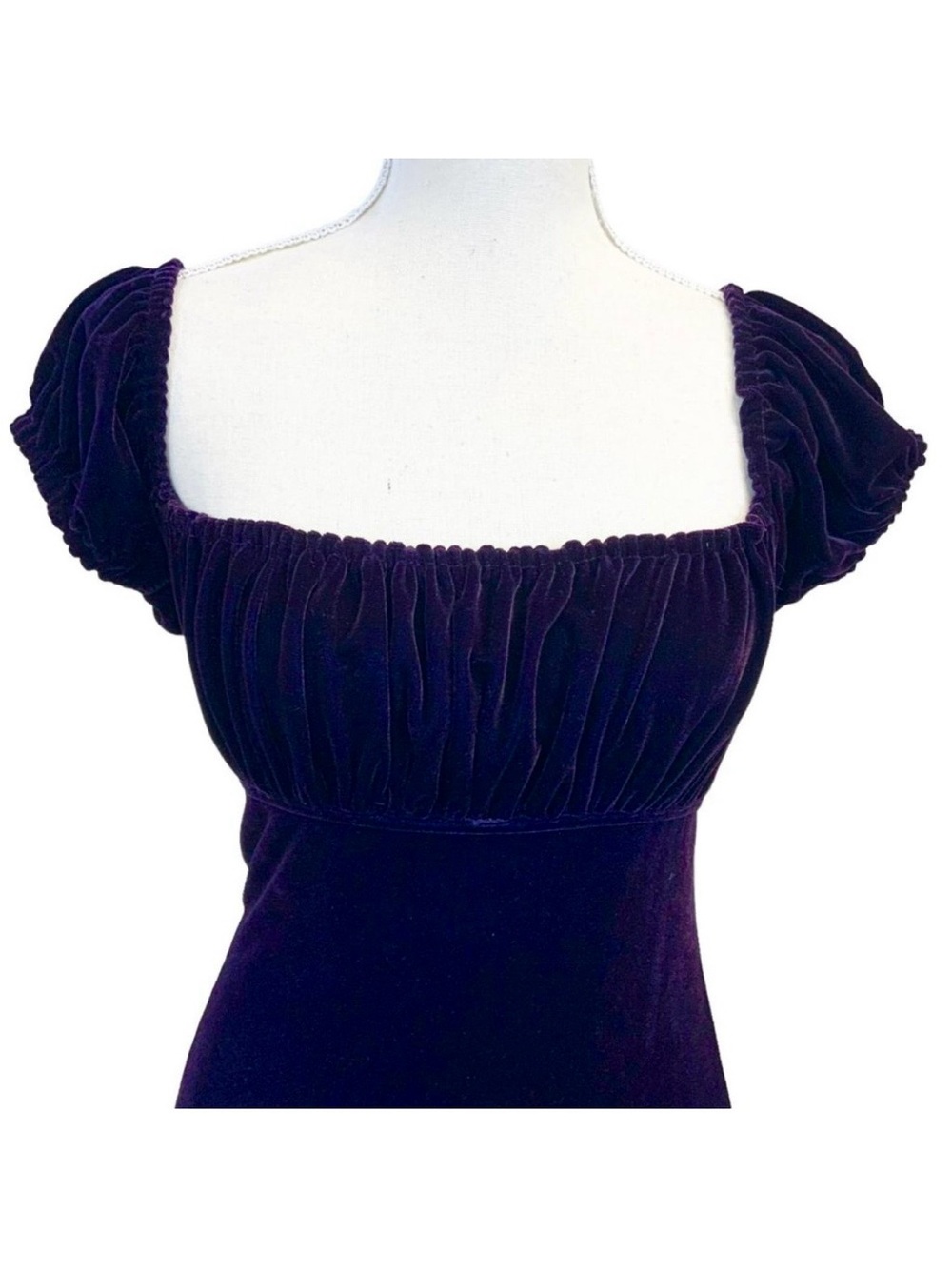 Vintage Cache Velvet Empire Waist Gown - Picture 4 of 8